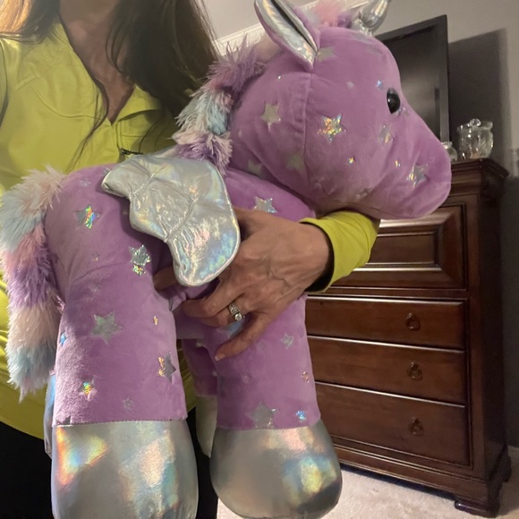 🎁 NWT beautiful Unicorn with wings Plush 21” - Picture 5 of 5